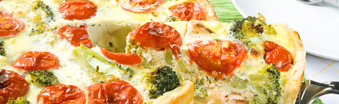 Leckeres Rezept für Brokkoli-Lachs-Quiche - mea® – meine apotheke